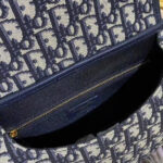 Christian Dior Medium Dior Bobby Handbag Dark Blue